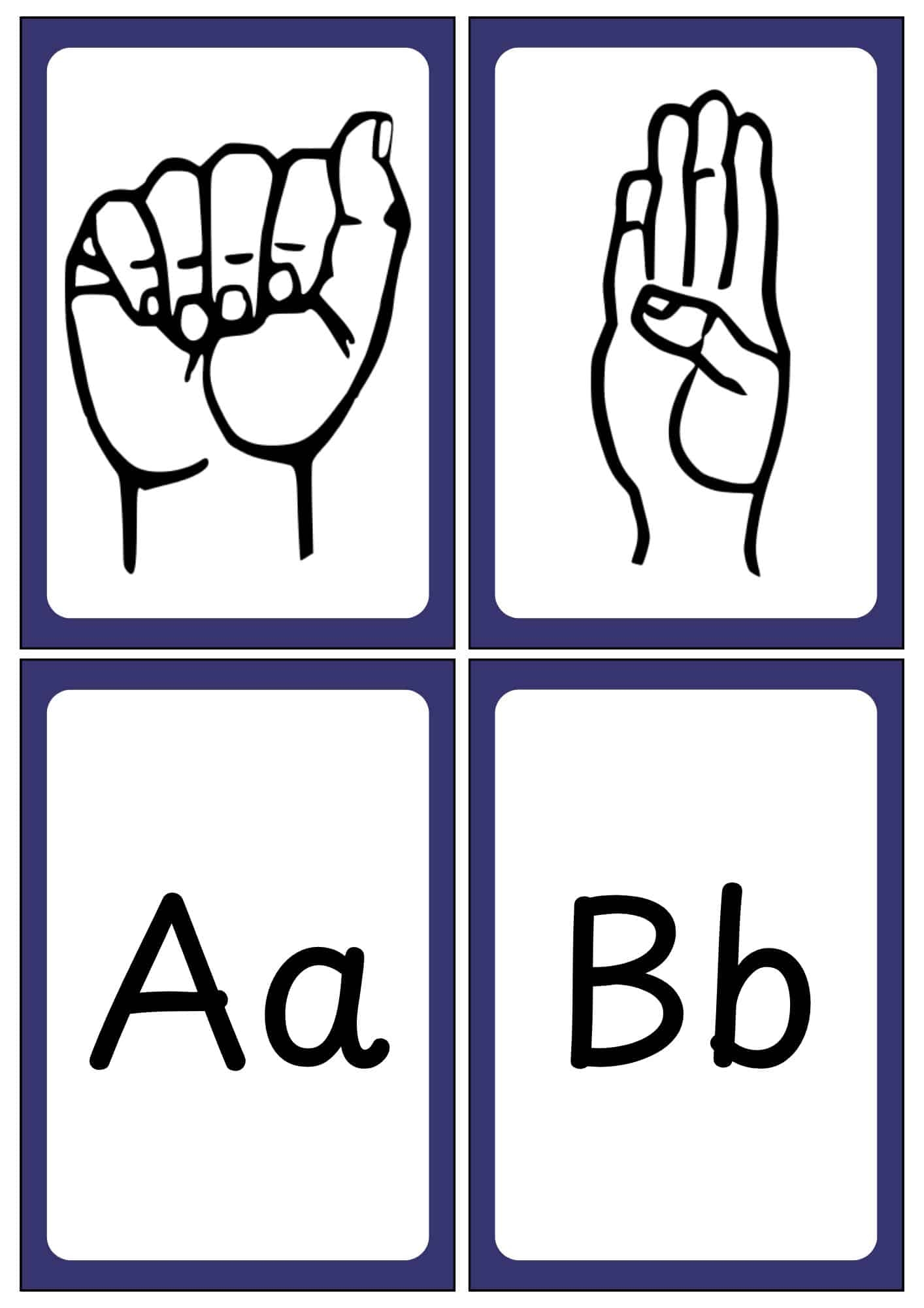 ASL Sign Language Flashcards Free Printables Teach Prints ASL Sign Language Flashcards Free Printables Teach Prints