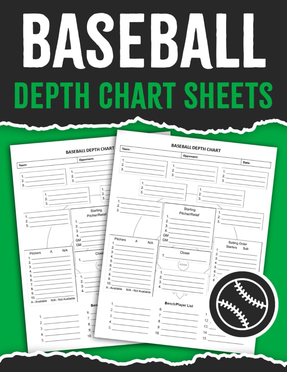 Baseball Depth Chart Sheets Team Position Organizer Baseball Depth Charts Sheet Book Publishing Hlim Bdcs Amazon Books Baseball Depth Chart Sheets Team Position Organizer Baseball Depth Charts Sheet Book Publishing Hlim Bdcs Amazon Books