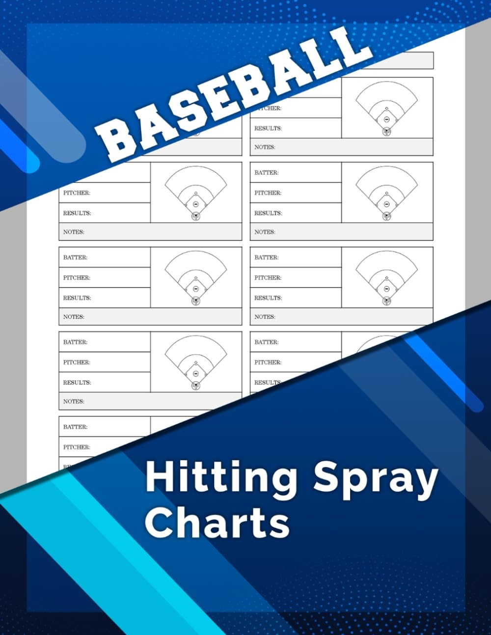 Baseball Hitting Spray Charts 100 Sheets Editions Zaibasespraychart Amazon Books