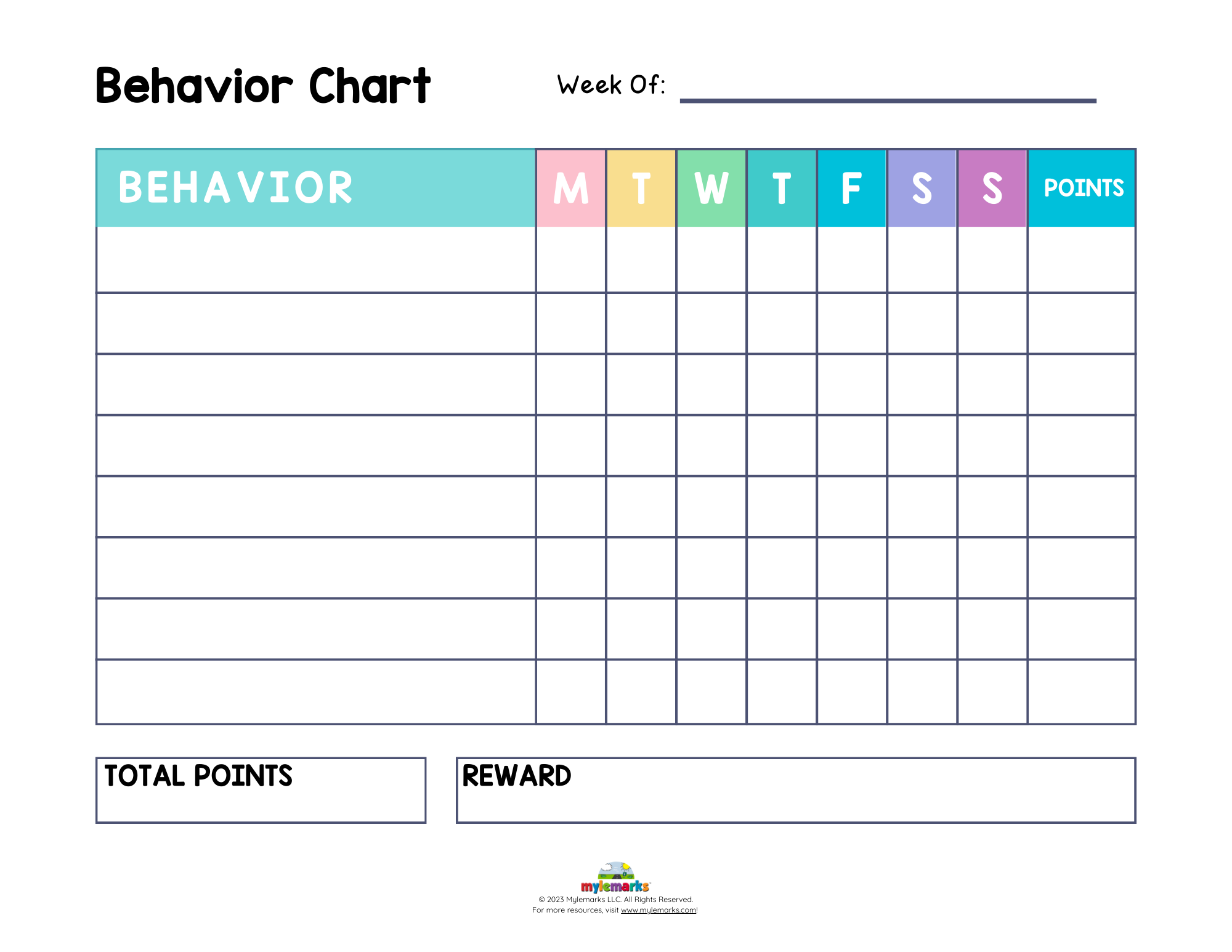 Behavior Chart Behavior Chart