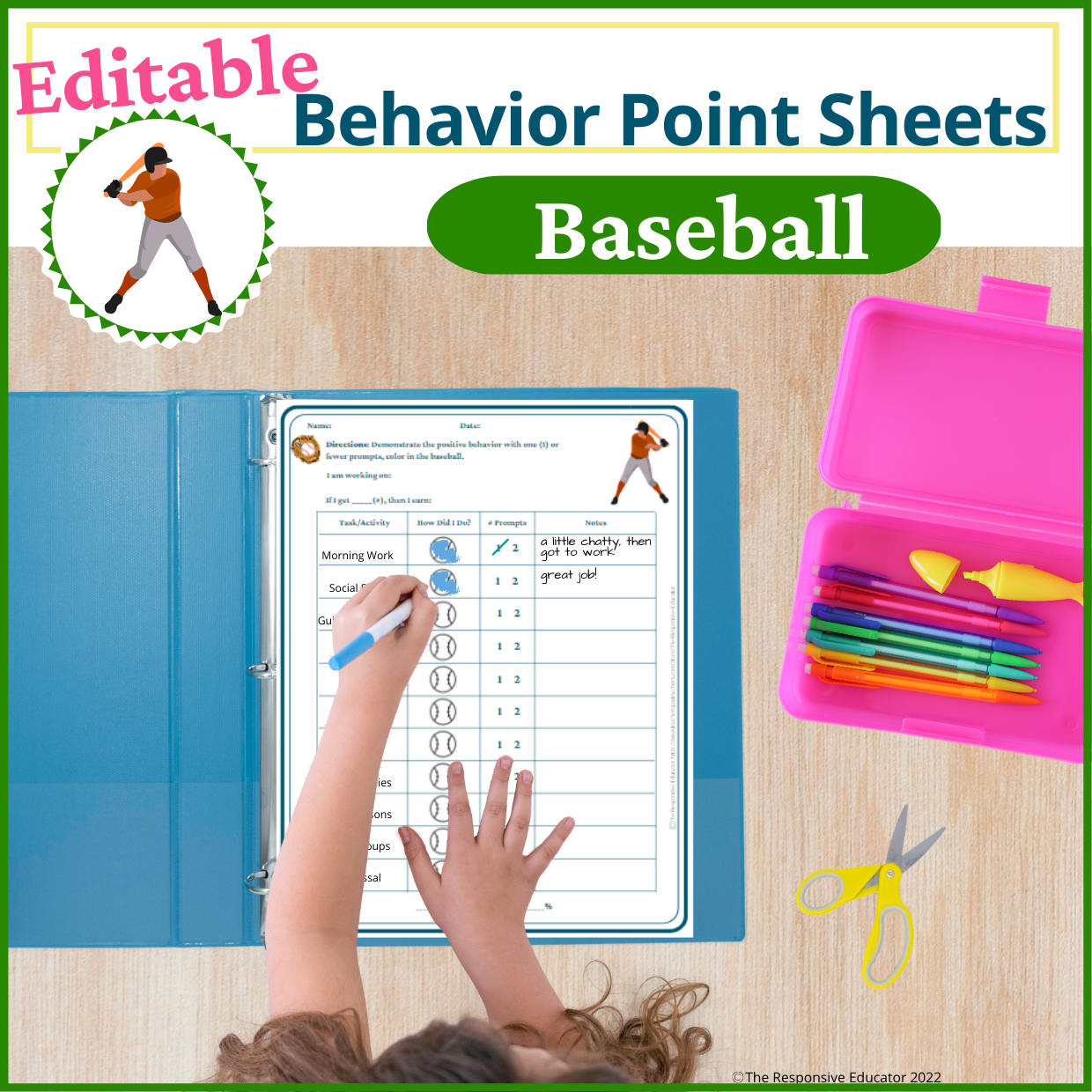 Baseball Behavior Chart Printable Baseball Behavior Chart Printable