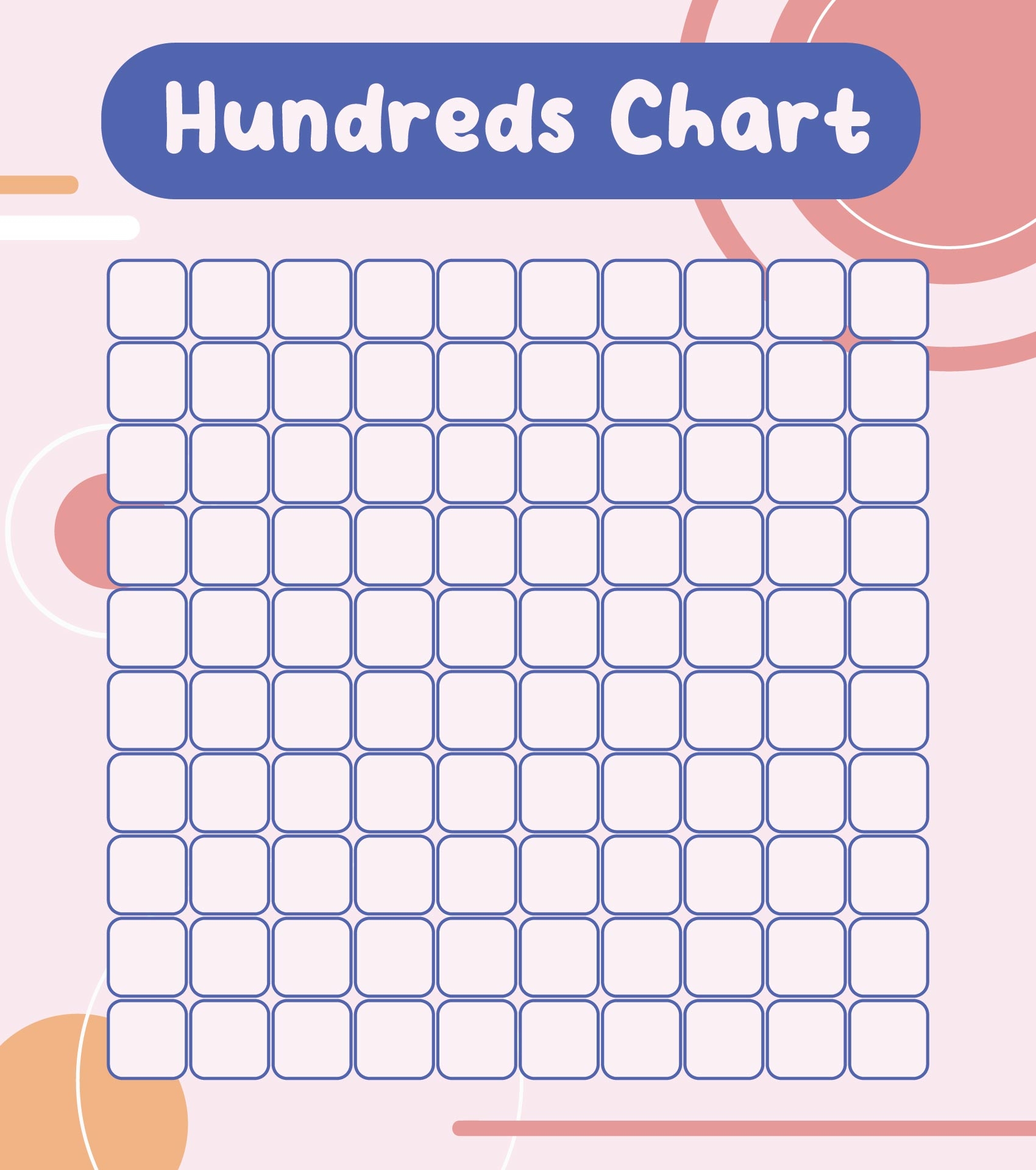 Blank 100 Grid Chart 10 Free PDF Printables Printablee