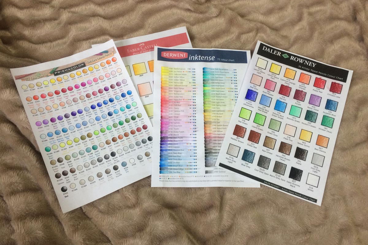 BLANK COLOURED PENCIL COLOUR CHARTS VALUE SCALES BLANK COLOURED PENCIL COLOUR CHARTS VALUE SCALES