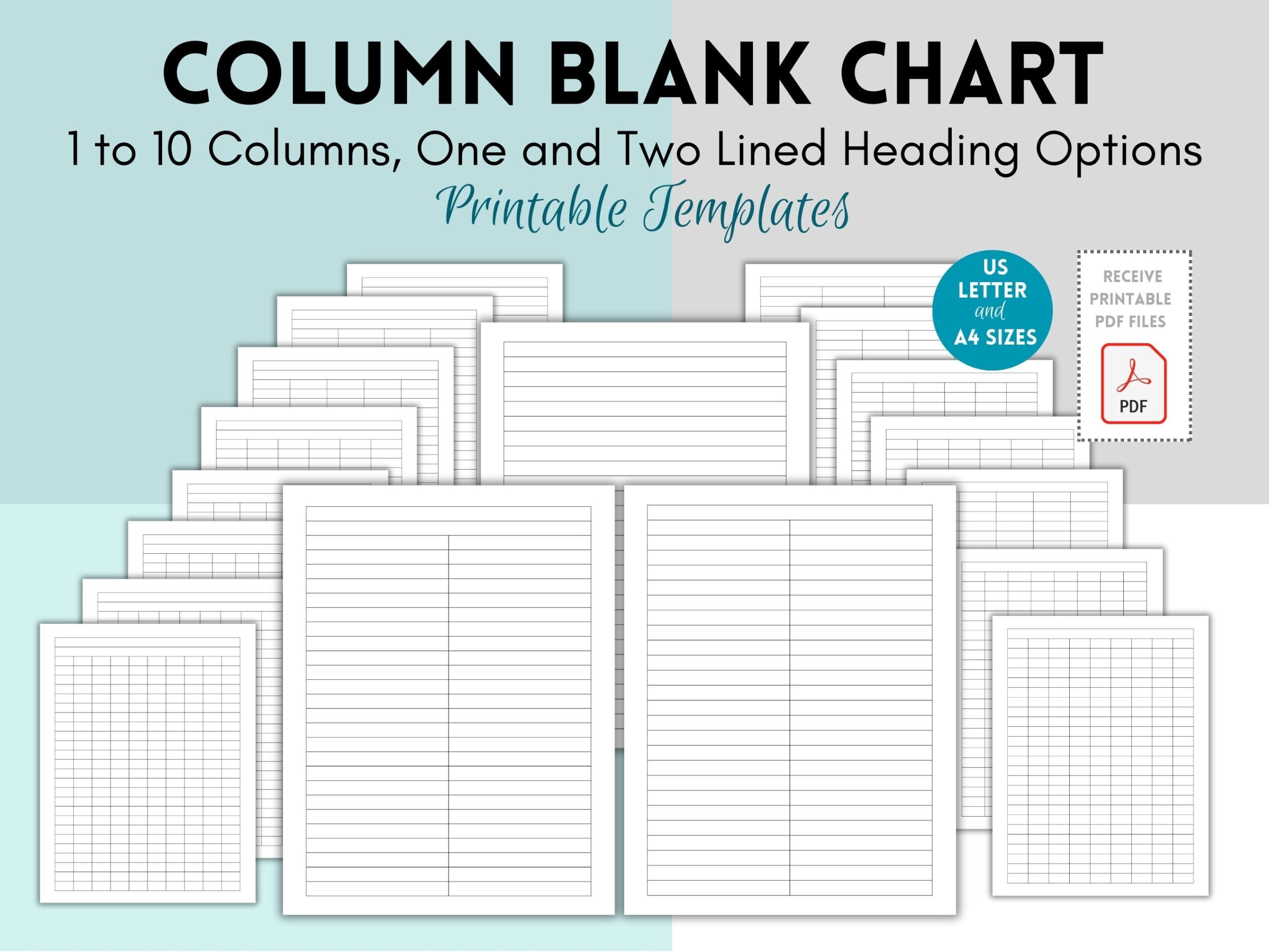 2 Column Chart Template 2 Column Chart Template