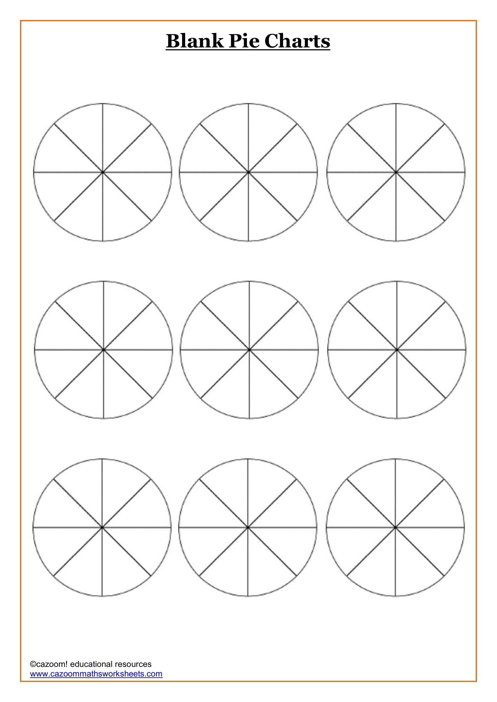 Printable Pie Chart Template Free