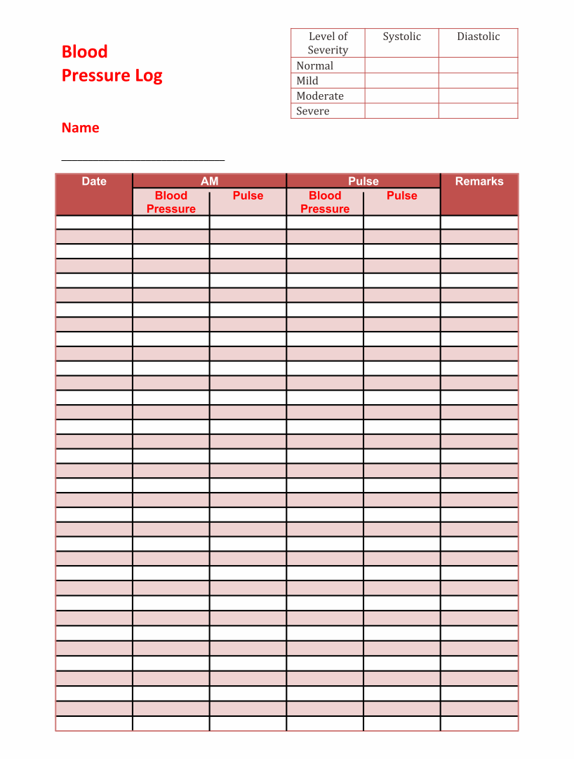 Blood Pressure Chart 20 Free PDF Printables Printablee