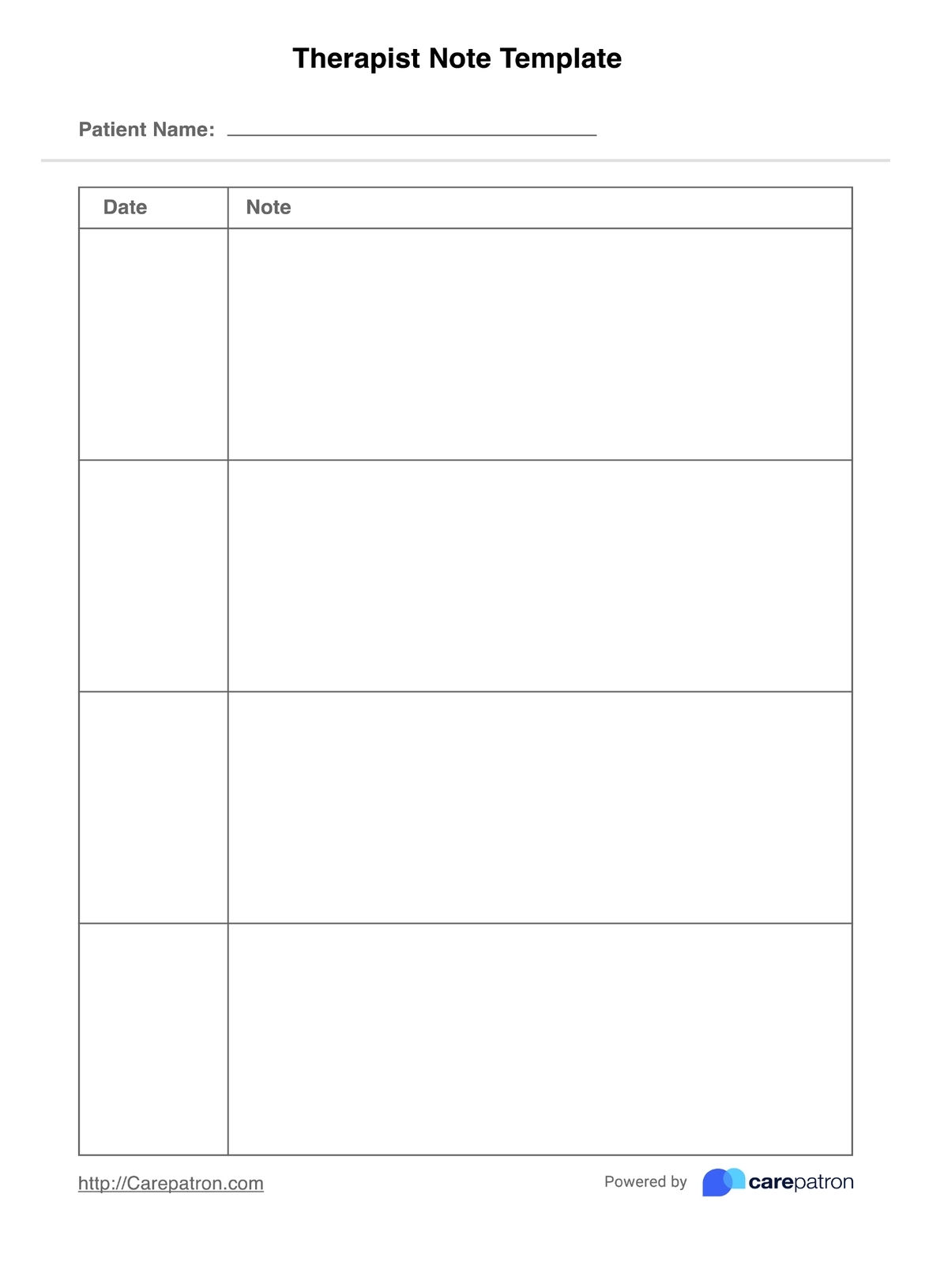 Chart Note Template U0026 Example Free PDF Download Chart Note Template U0026 Example Free PDF Download