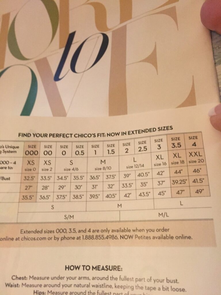 Chico s Their Unique Sz 1 See Pic Size Chart In Pics Zenergy EBay