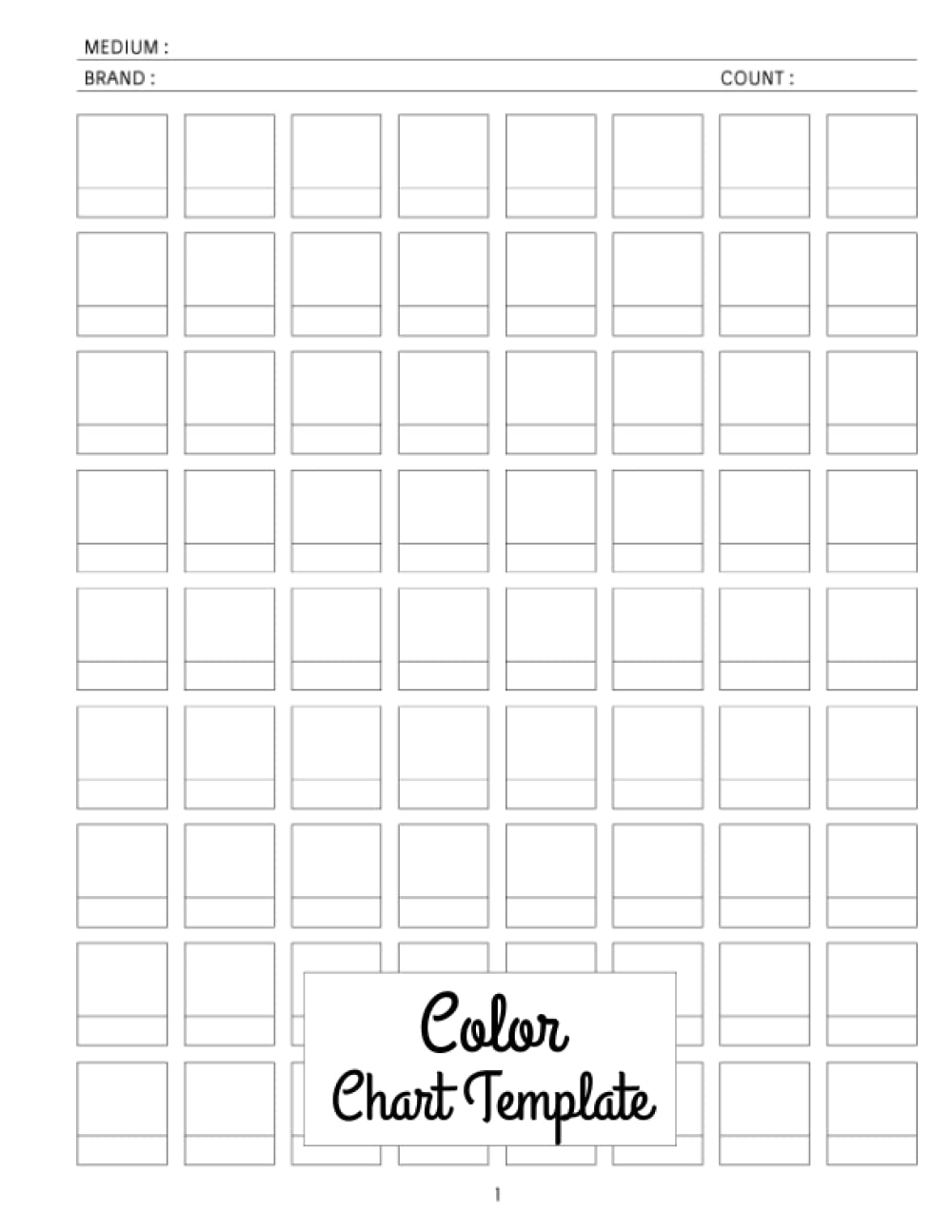 Color Chart Template 72 Swatches Per Page For Record 3600 Different Colors With Page Numbers And Table Of Contents Sharker Tabina 9798414803225 Amazon Books Color Chart Template 72 Swatches Per Page For Record 3600 Different Colors With Page Numbers And Table Of Contents Sharker Tabina 9798414803225 Amazon Books