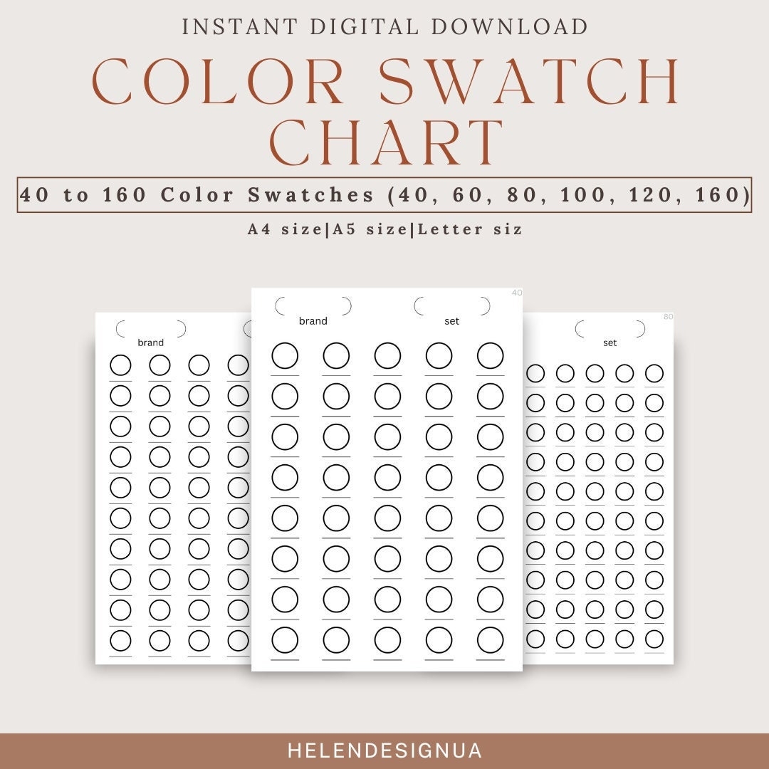 Free Printable Blank Color Swatch Chart