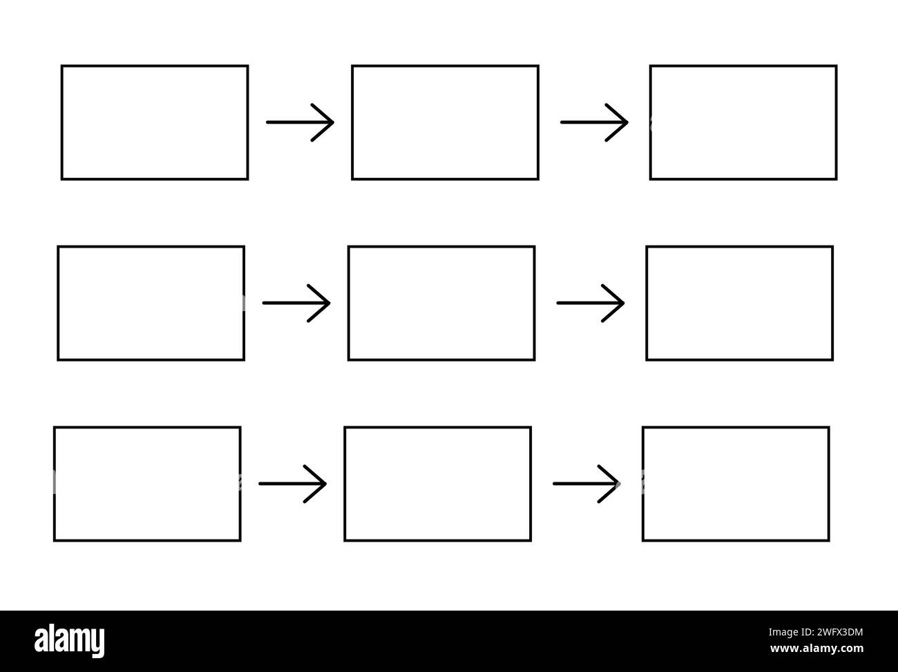 Computer Flowchart Template Black And White Stock Photos U0026 Images 