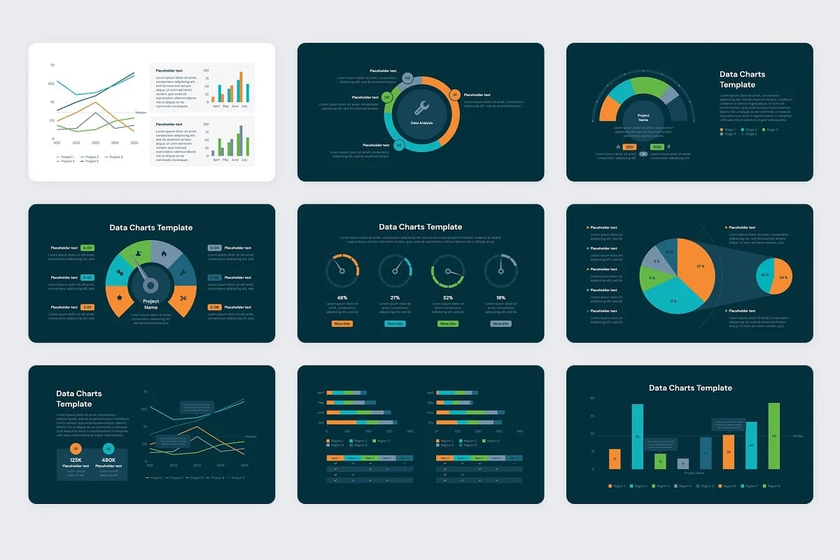 Data Chart PowerPoint Templates Data Chart PowerPoint Templates