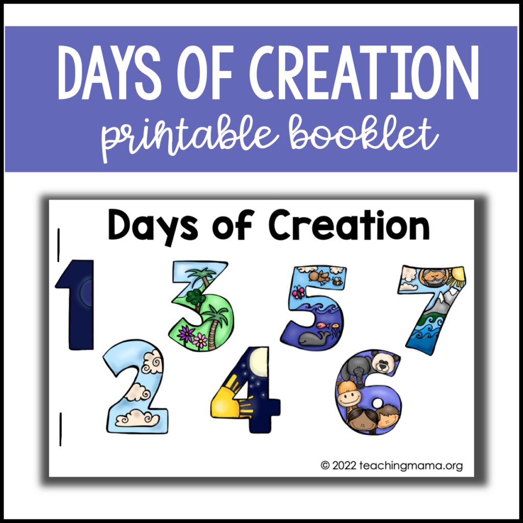Days Of Creation Printable Teaching Mama Days Of Creation Printable Teaching Mama