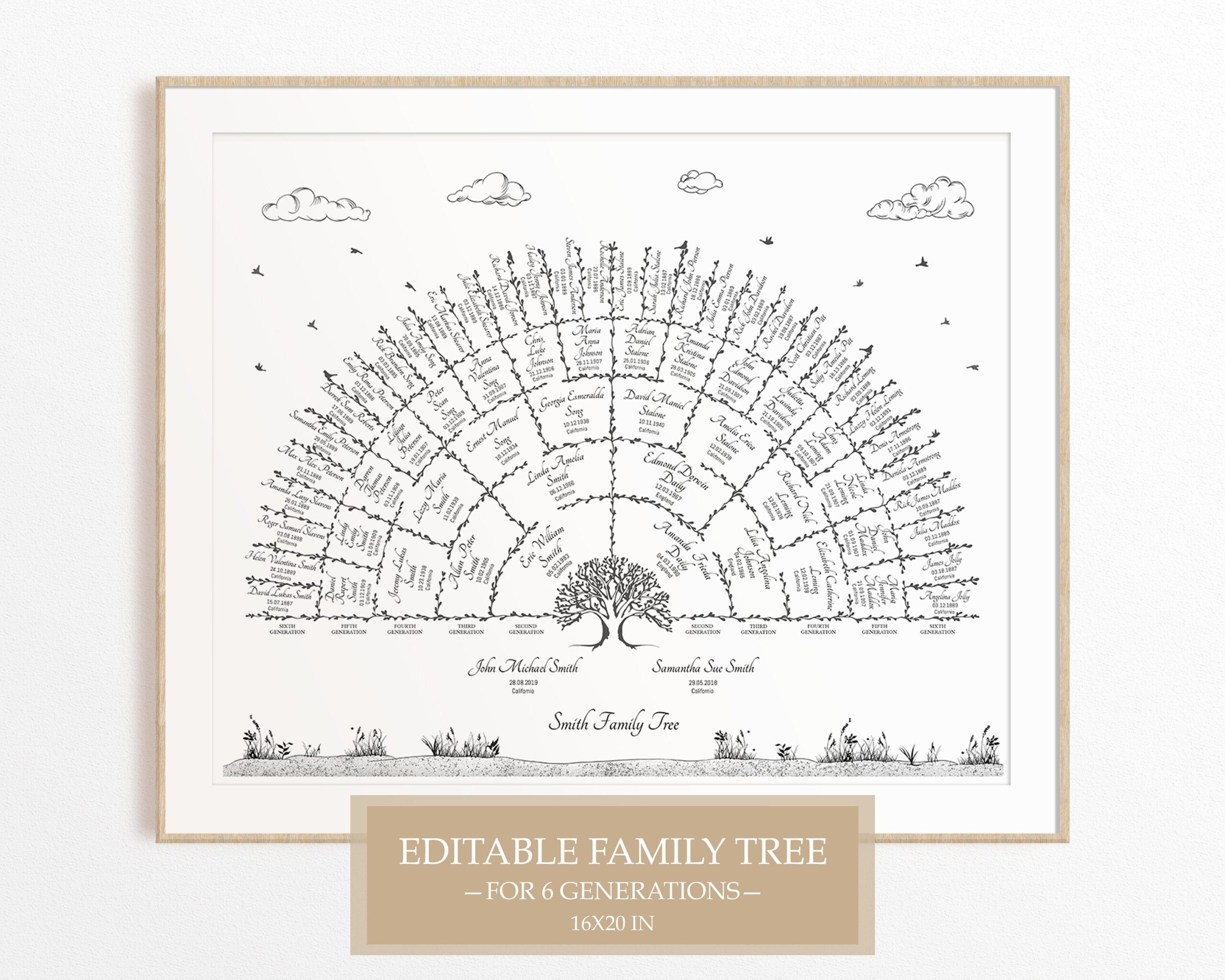 Free Printable Fan Chart Template