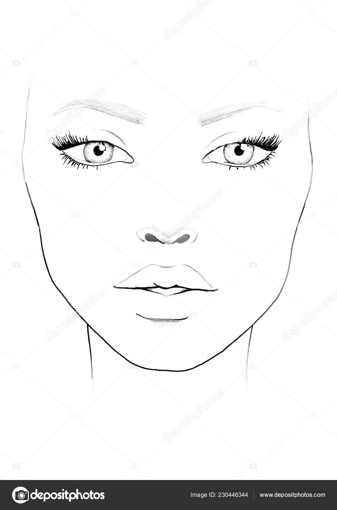 Makeup Face Chart Template