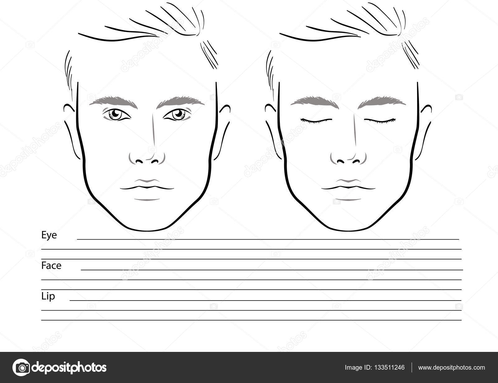 Face Chart Makeup Artist Blank Templat Ilustrasi Vektor Vektor Stok Oleh melanjurga 133511246 Face Chart Makeup Artist Blank Templat Ilustrasi Vektor Vektor Stok Oleh melanjurga 133511246
