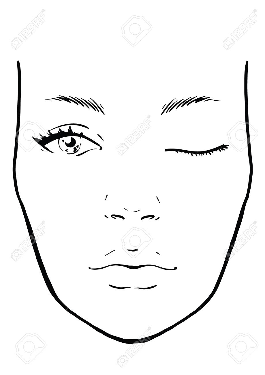 Face Chart Makeup Artist Blank Template Vector Illustration Royalty Free SVG Cliparts Vectors And Stock Illustration Image 124785295 Face Chart Makeup Artist Blank Template Vector Illustration Royalty Free SVG Cliparts Vectors And Stock Illustration Image 124785295