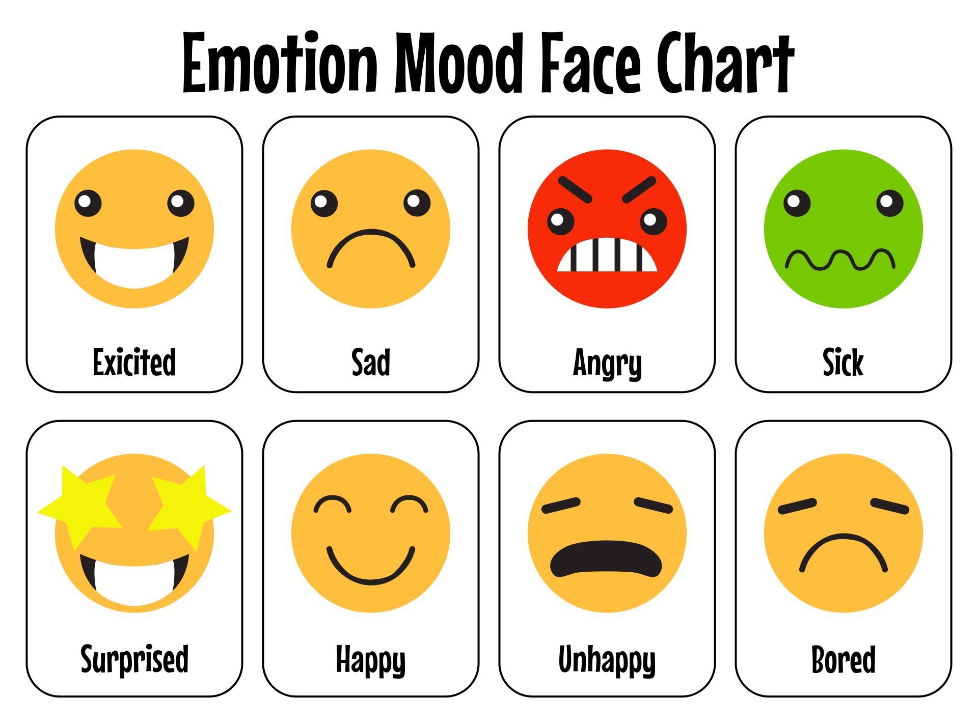 Feelings Chart 20 Free PDF Printables Printablee