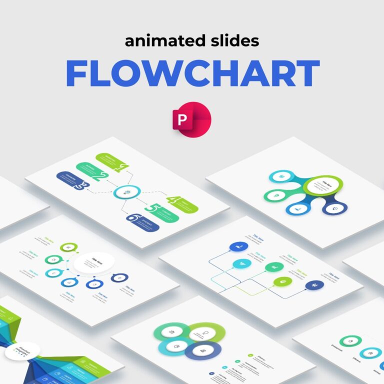 Flowchart Animated Powerpoint Template Infographic Template 