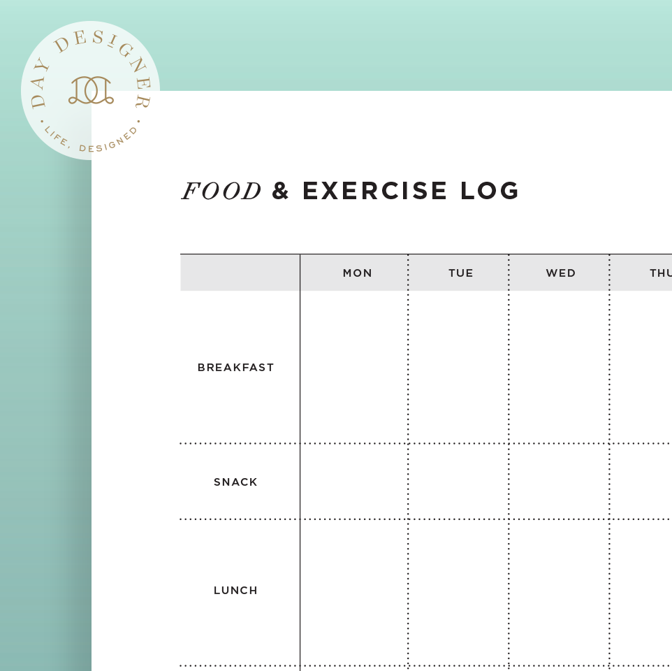 Free Printable Diet And Exercise Charts