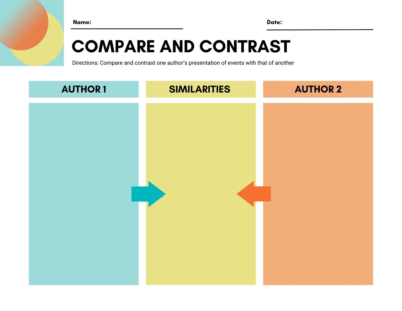 Free And Customizable Compare And Contrast Templates Canva Free And Customizable Compare And Contrast Templates Canva