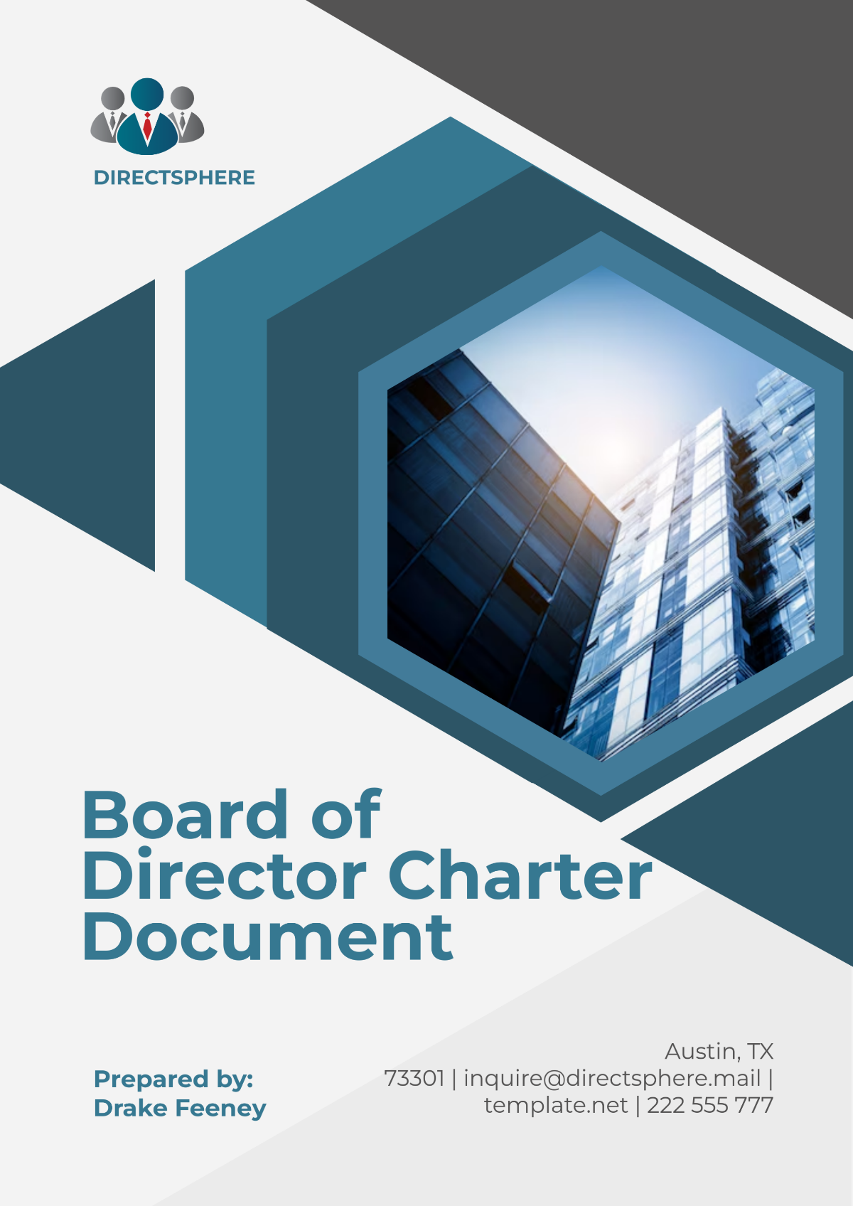 Free Board Of Director Charter Document Template To Edit Online