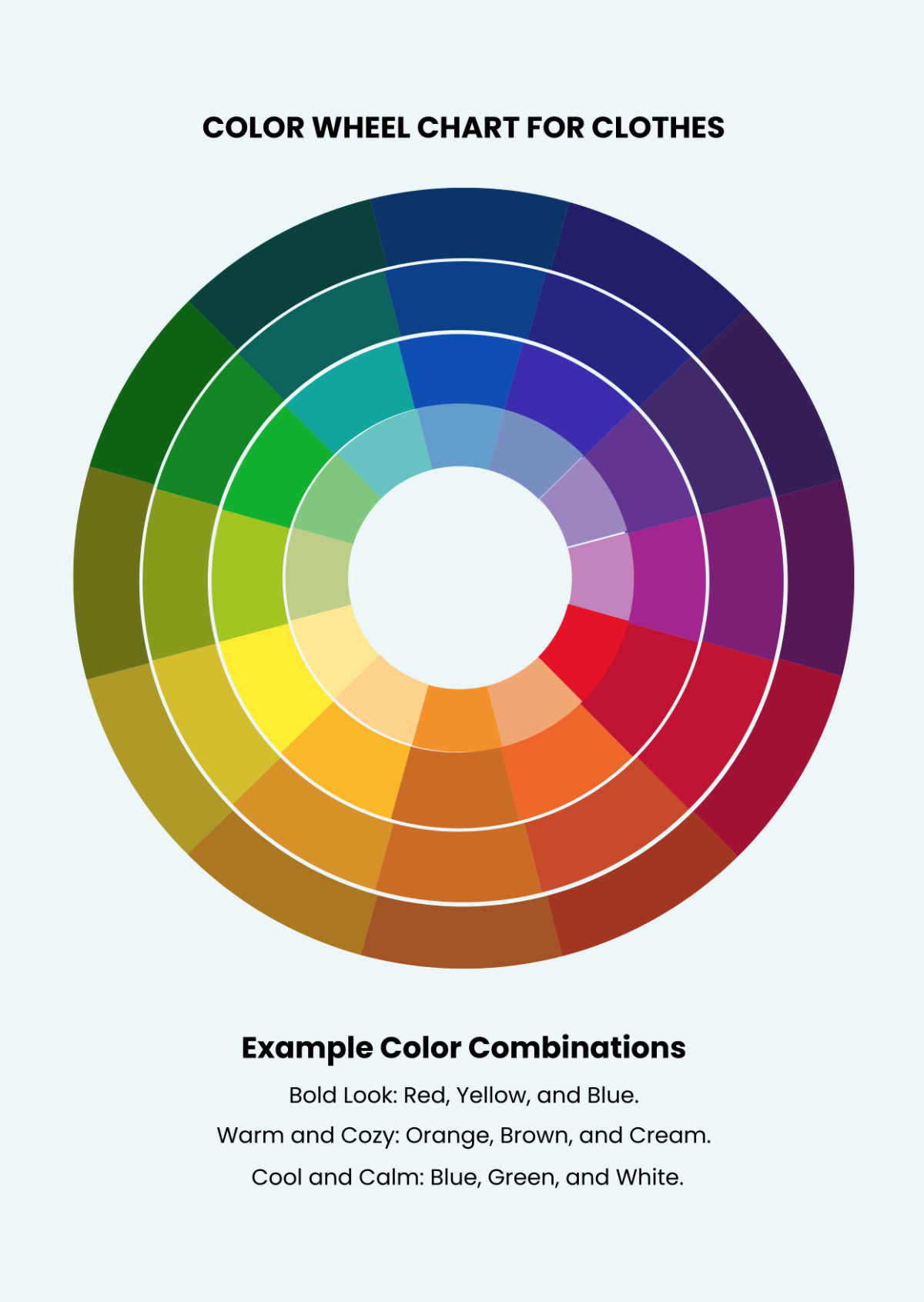 Color Chart Template Color Chart Template