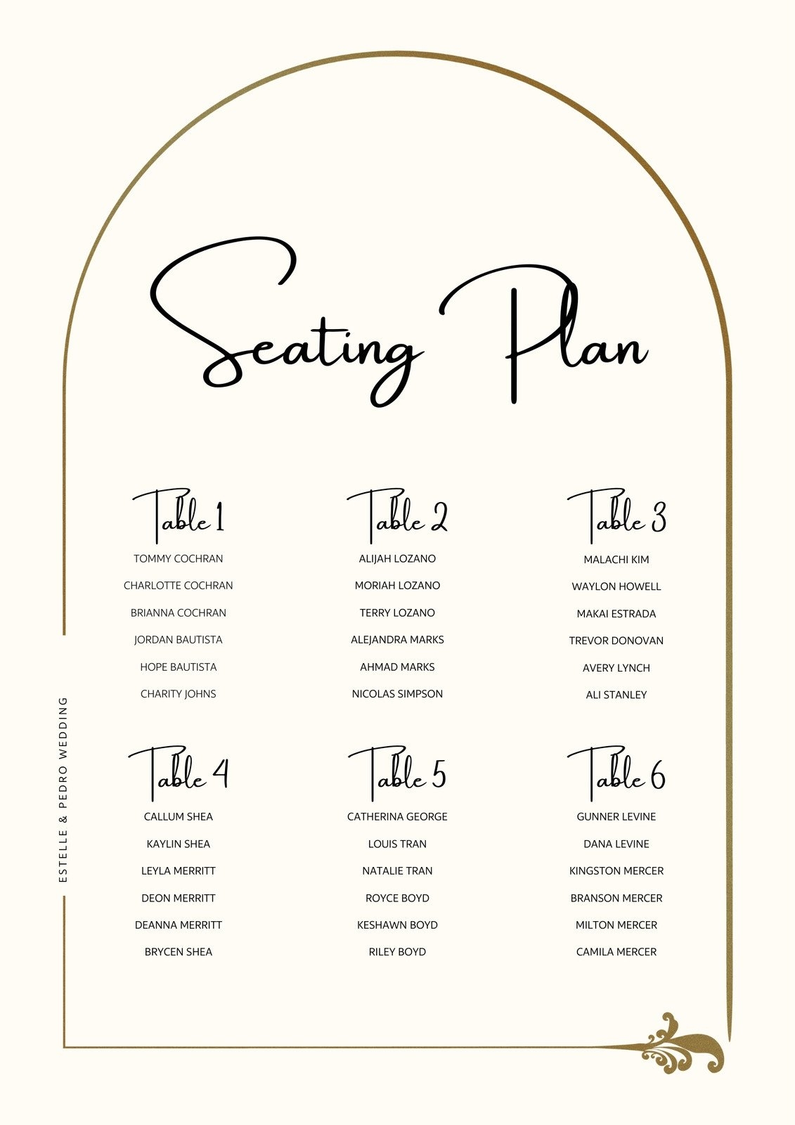 Wedding Seating Chart Template Free Printable Wedding Seating Chart Template Free Printable