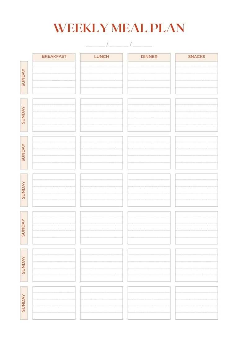 Free Customizable Meal Planner Menu Templates Canva