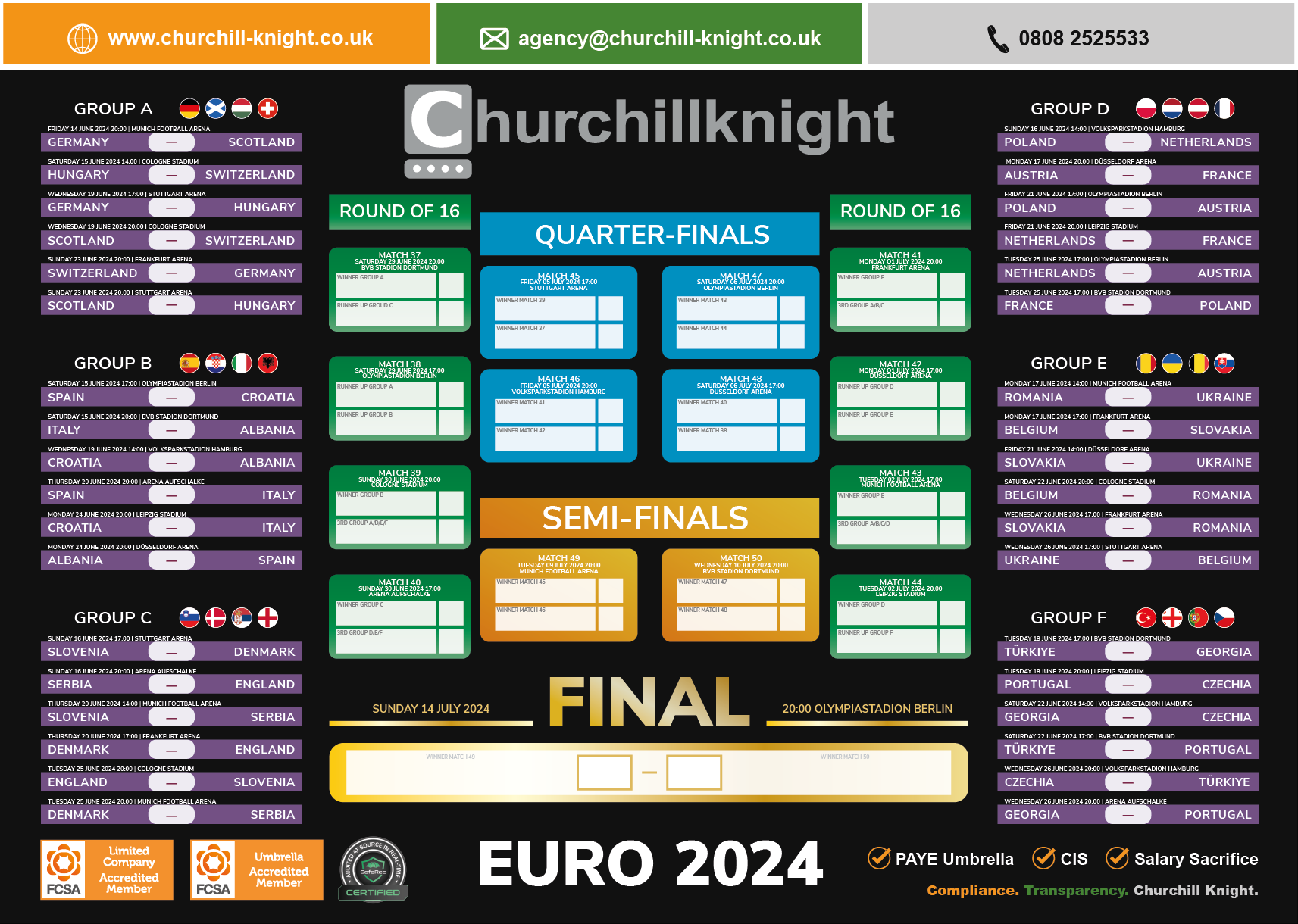 Free Euro 2024 Wallchart PDF Ready To Download For Football Fans Free Euro 2024 Wallchart PDF Ready To Download For Football Fans