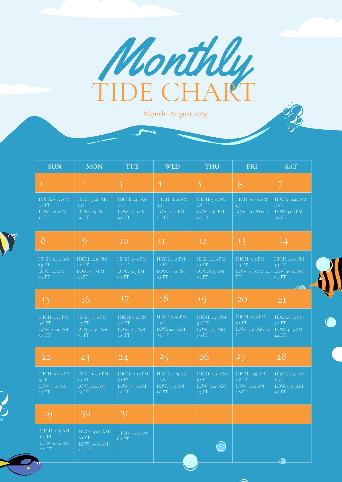 Free Monthly Tide Chart Template To Edit Online Free Monthly Tide Chart Template To Edit Online