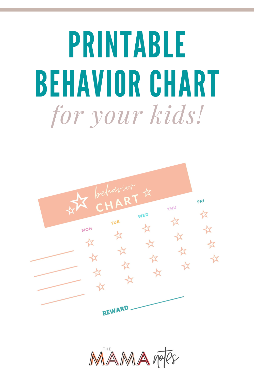 Child Behavioral Chart Free Printable
