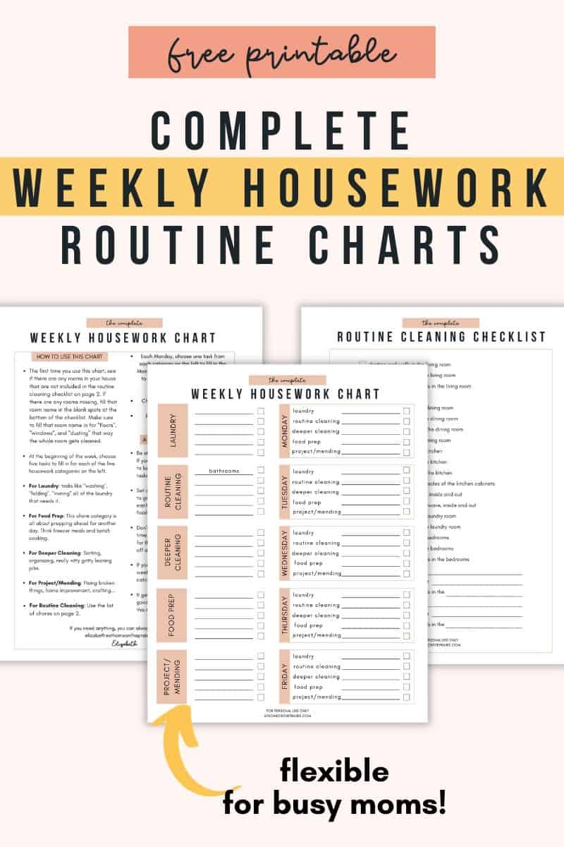 Customizable Pdf Free Printable Chore Charts
