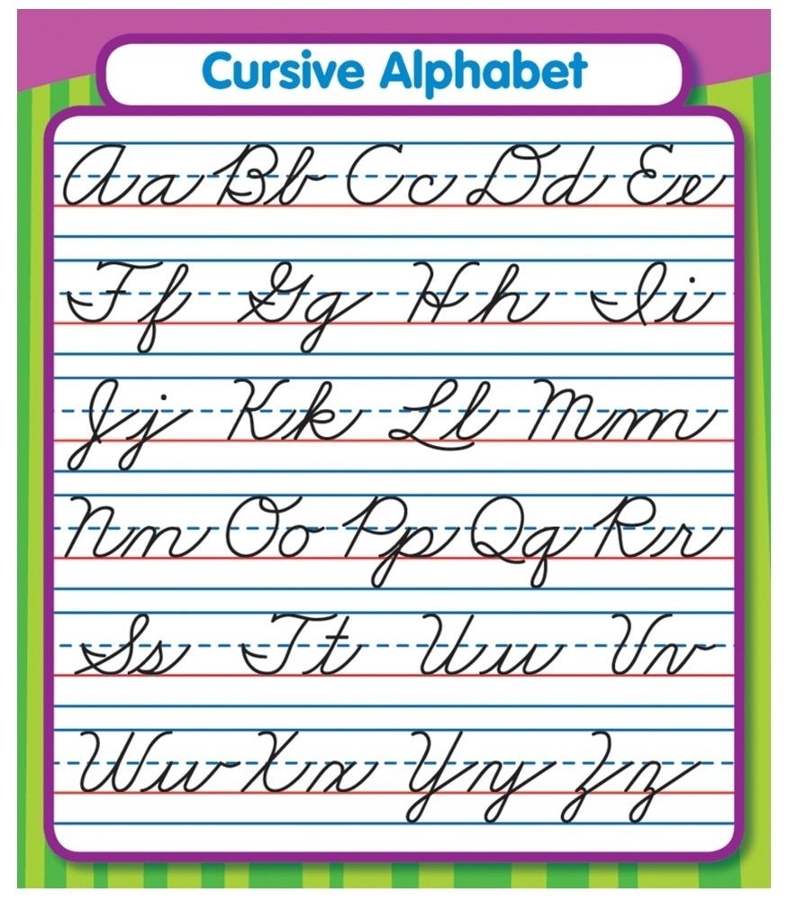Free Printable Cursive Alphabet Letters