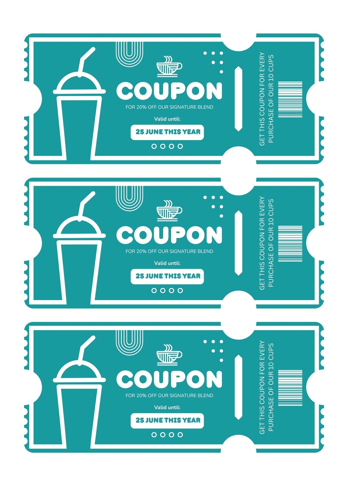 Free Printable Customizable Coupon Templates Canva