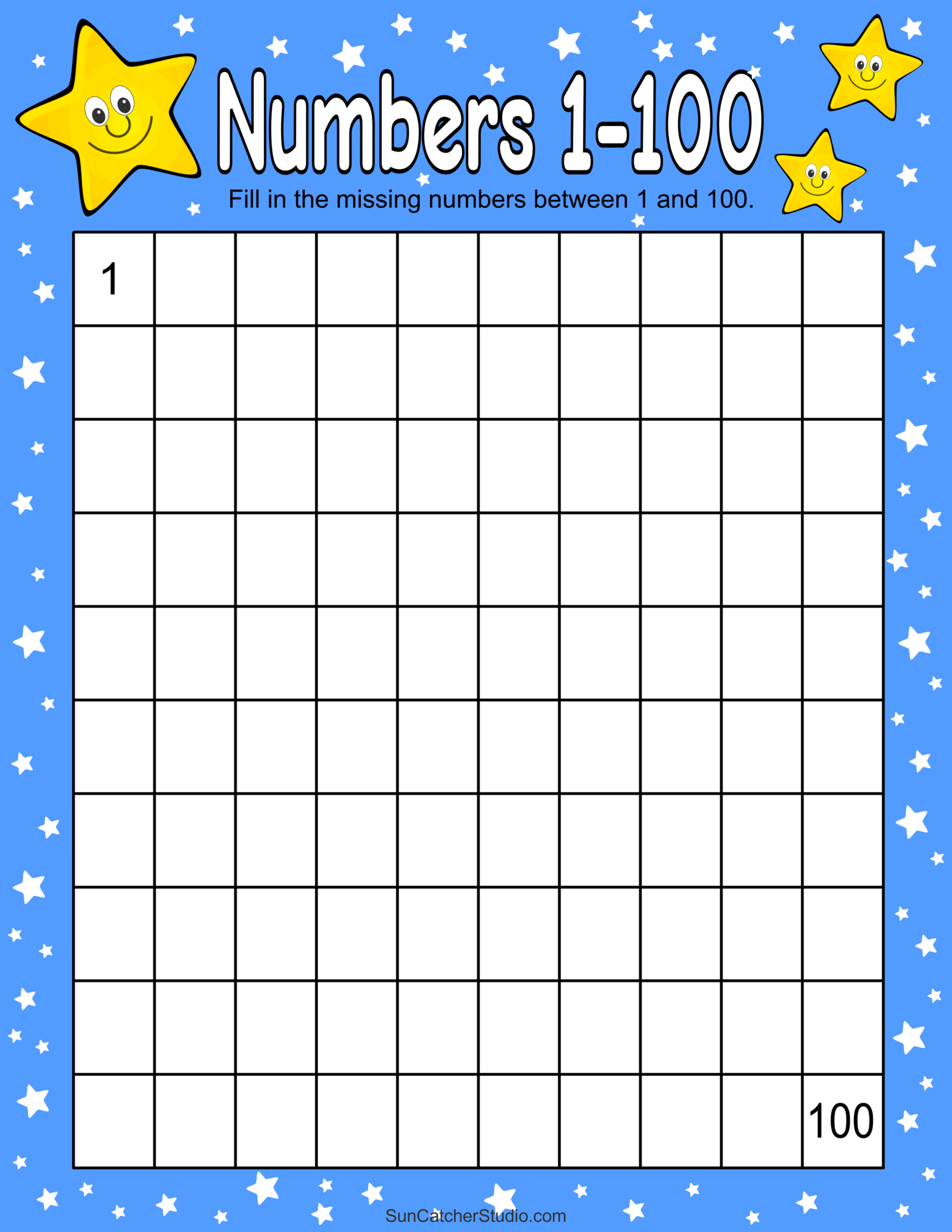 Free Printable Hundreds Charts Numbers 1 To 100 Free Free Printable Hundreds Charts Numbers 1 To 100 Free