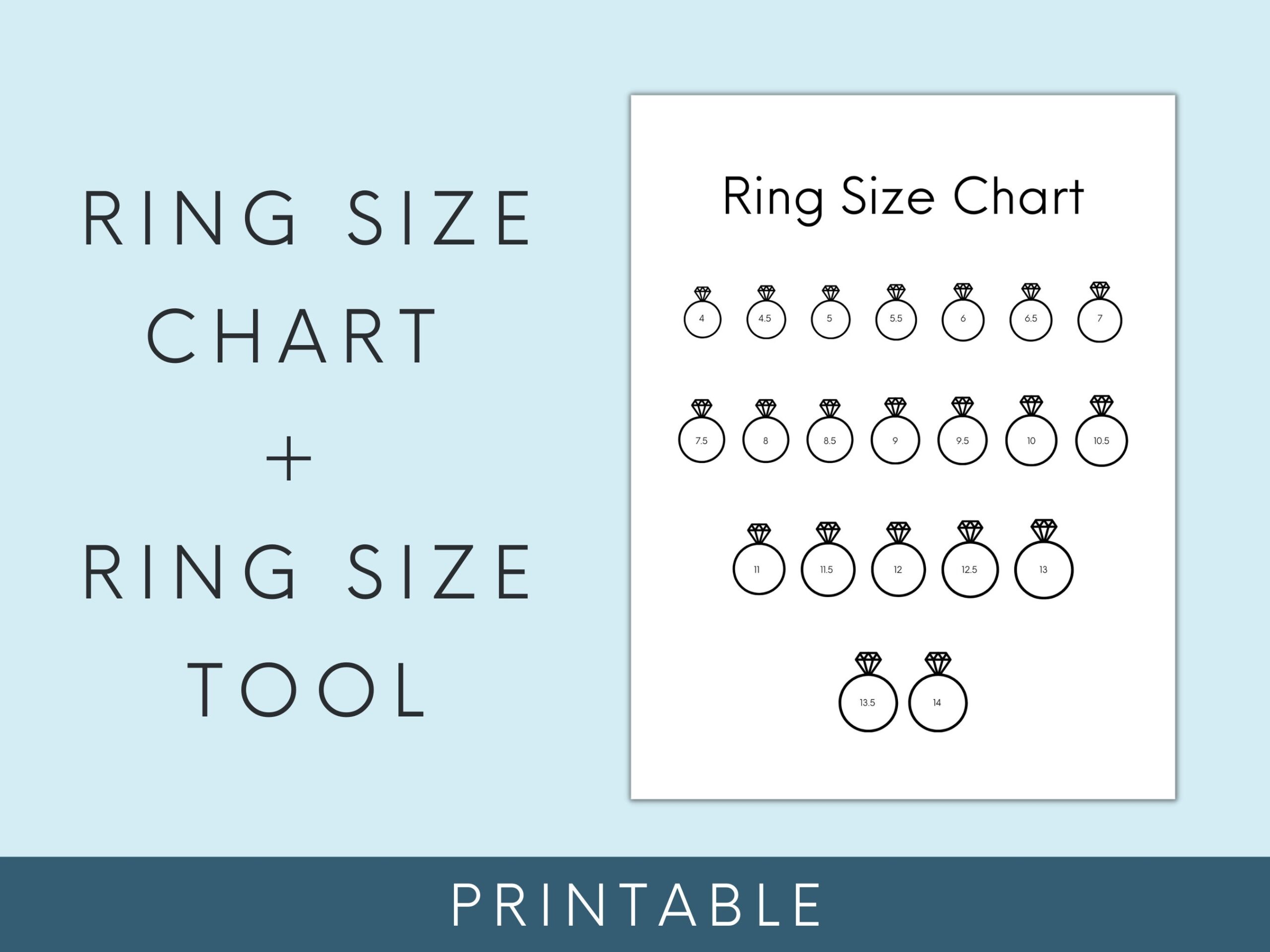 Free Printable Ring Size Chart Pdf