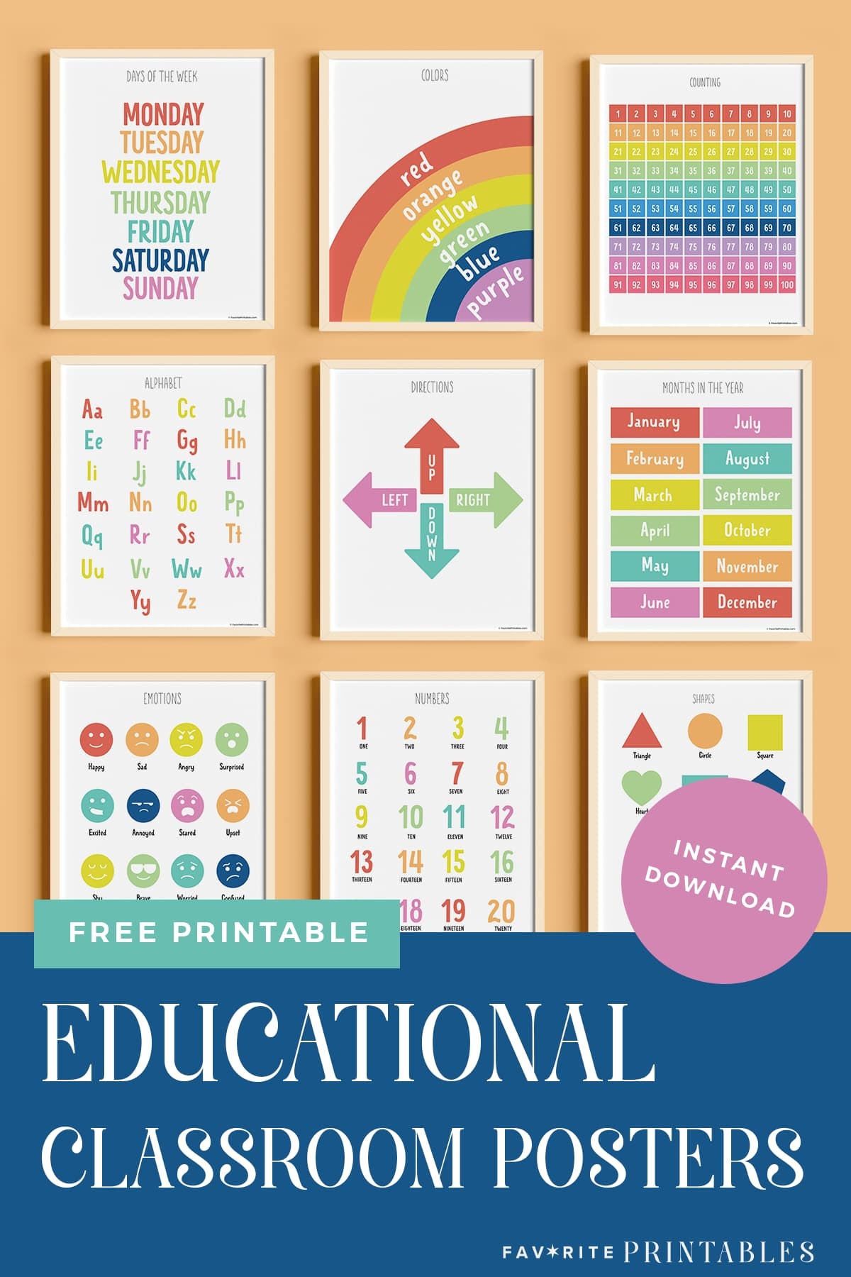 Free Printable Set Of 10 Educational Posters Favorite Printables Free Printable Set Of 10 Educational Posters Favorite Printables