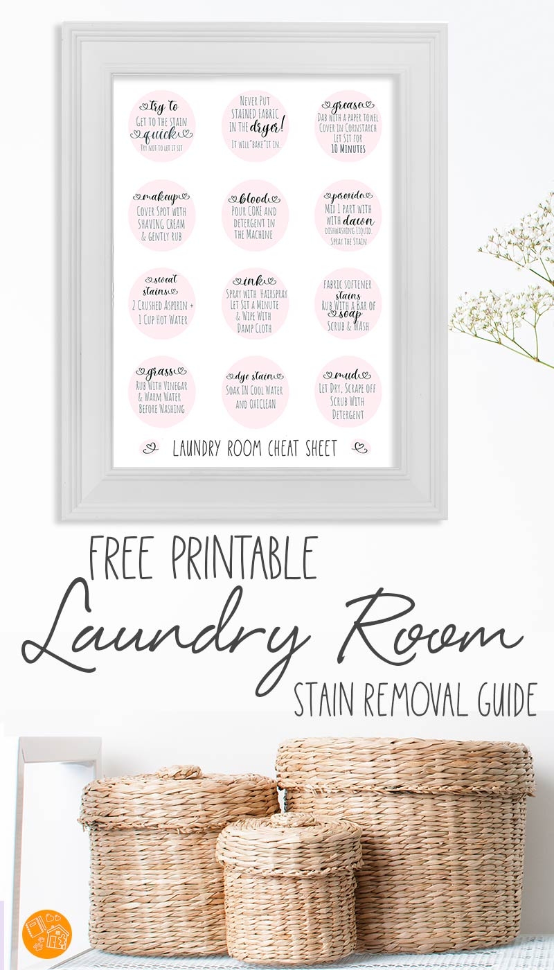 Free Printable Stain Removal Cheat Sheet For The Laundry Room Sunny Day Family Free Printable Stain Removal Cheat Sheet For The Laundry Room Sunny Day Family