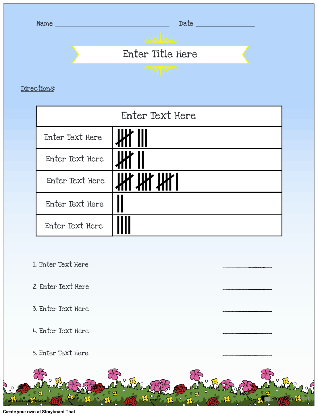 Free Tally Chart Templates Online Tally Chart Maker Free Tally Chart Templates Online Tally Chart Maker