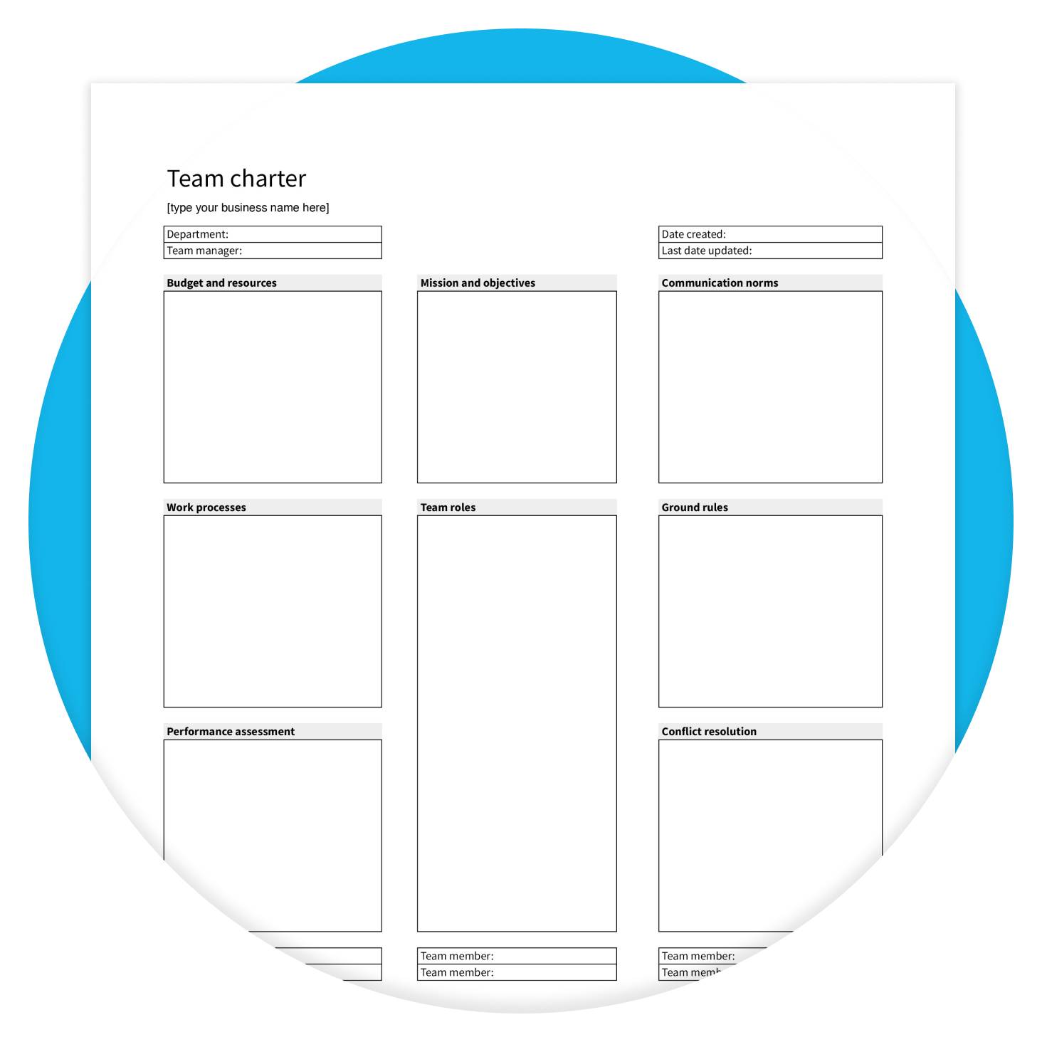 Team Charter Template