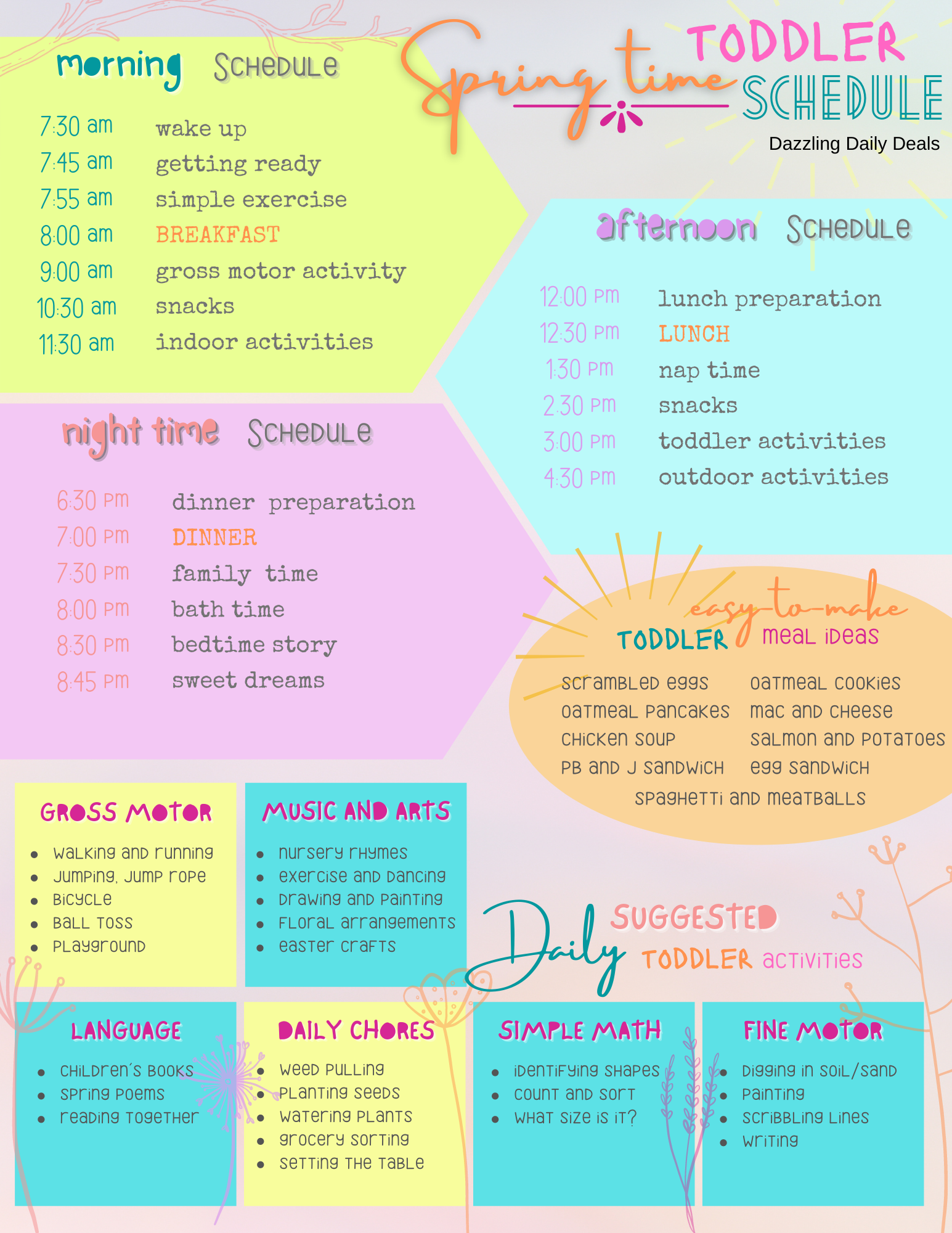 Free Toddler Activity Schedule Printable Parenting Free Toddler Activity Schedule Printable Parenting
