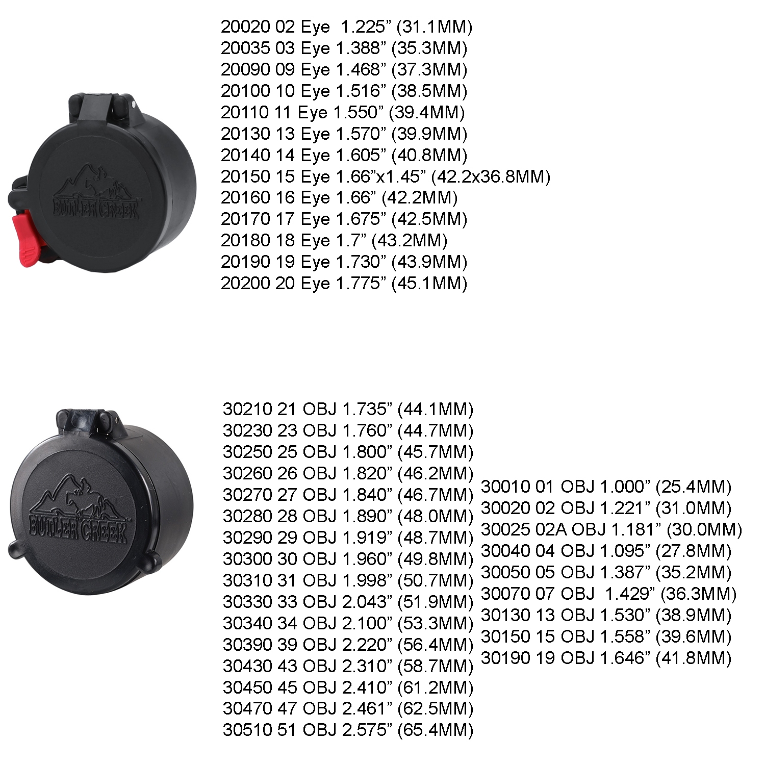 Gun Scope Butler Creek Flip Open 28 Objective Butler Creek Scope Covers
