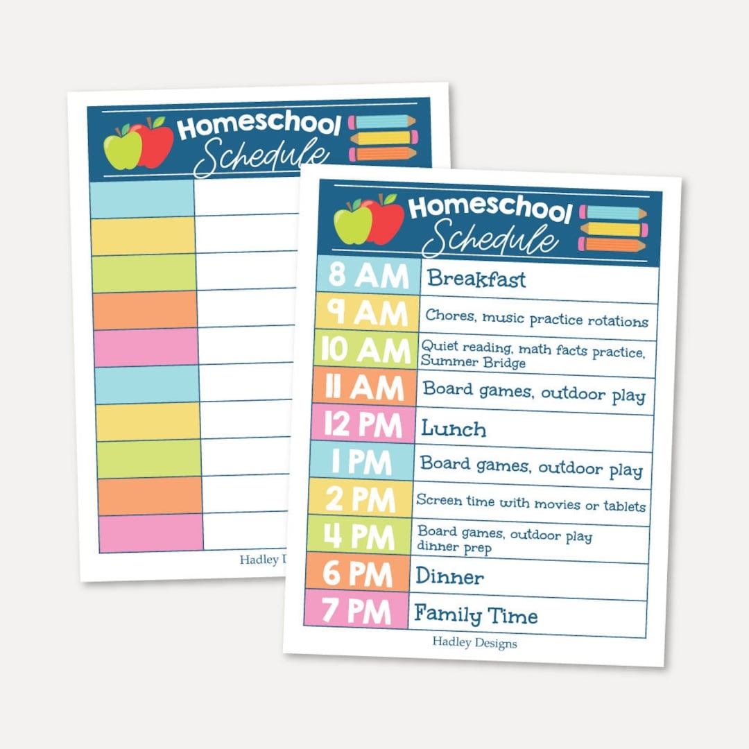 Homeschool Schedule Printable Kids Daily Routine Chart School Organizer Template Hourly Schedule Time Homeschool Mom Teacher Planner PDF Etsy Homeschool Schedule Printable Kids Daily Routine Chart School Organizer Template Hourly Schedule Time Homeschool Mom Teacher Planner PDF Etsy