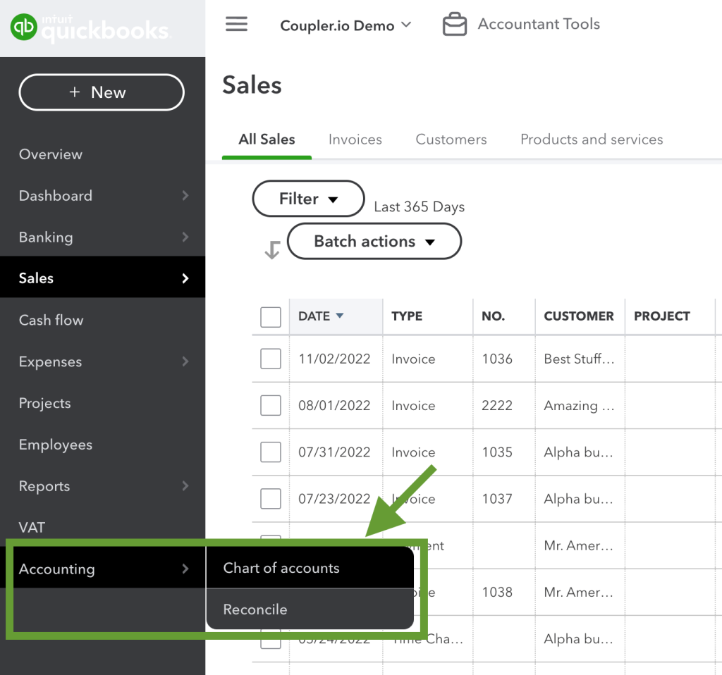 Qbo Chart Of Accounts Template