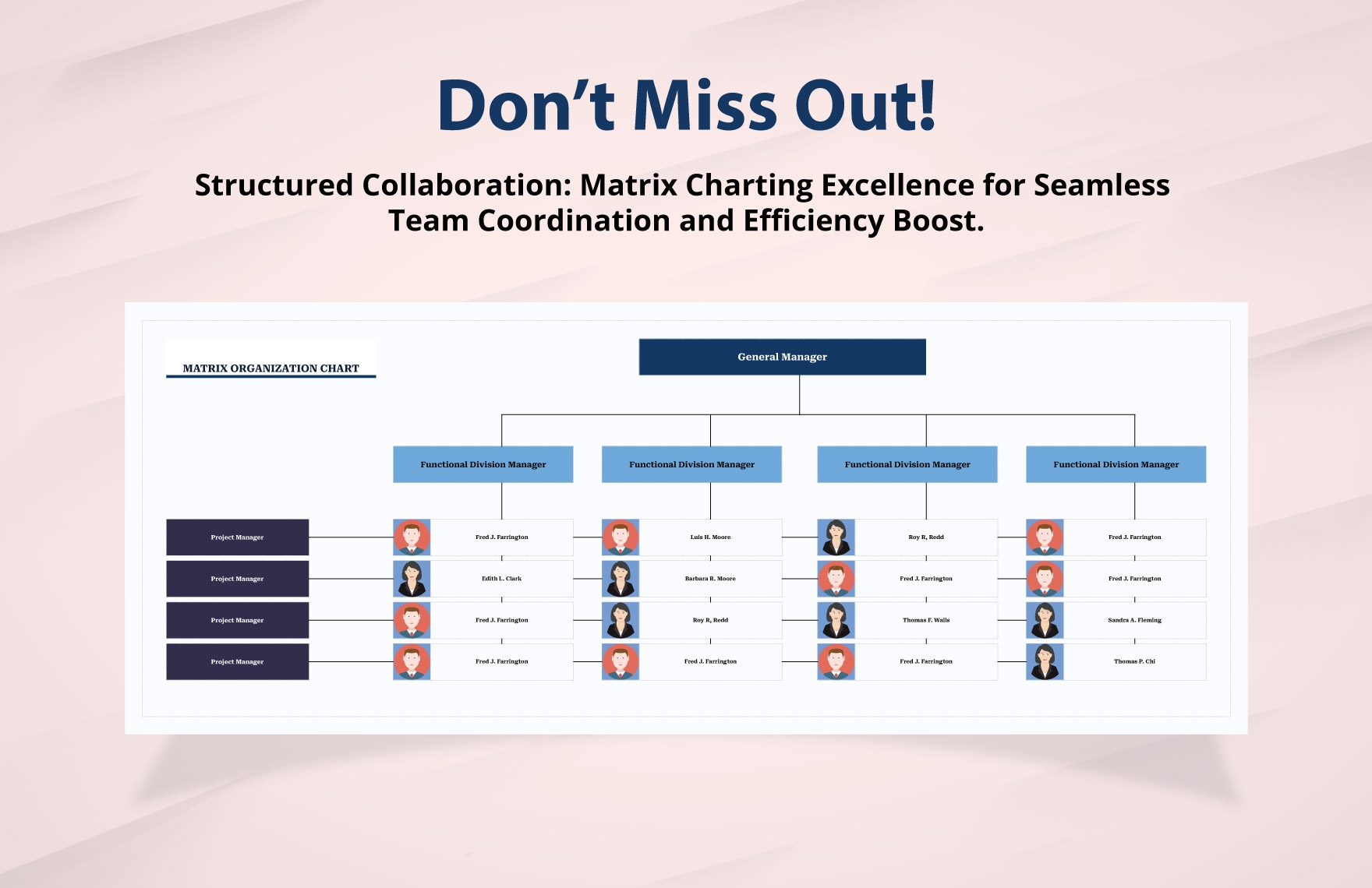 Matrix Organizational Chart Template Matrix Organizational Chart Template