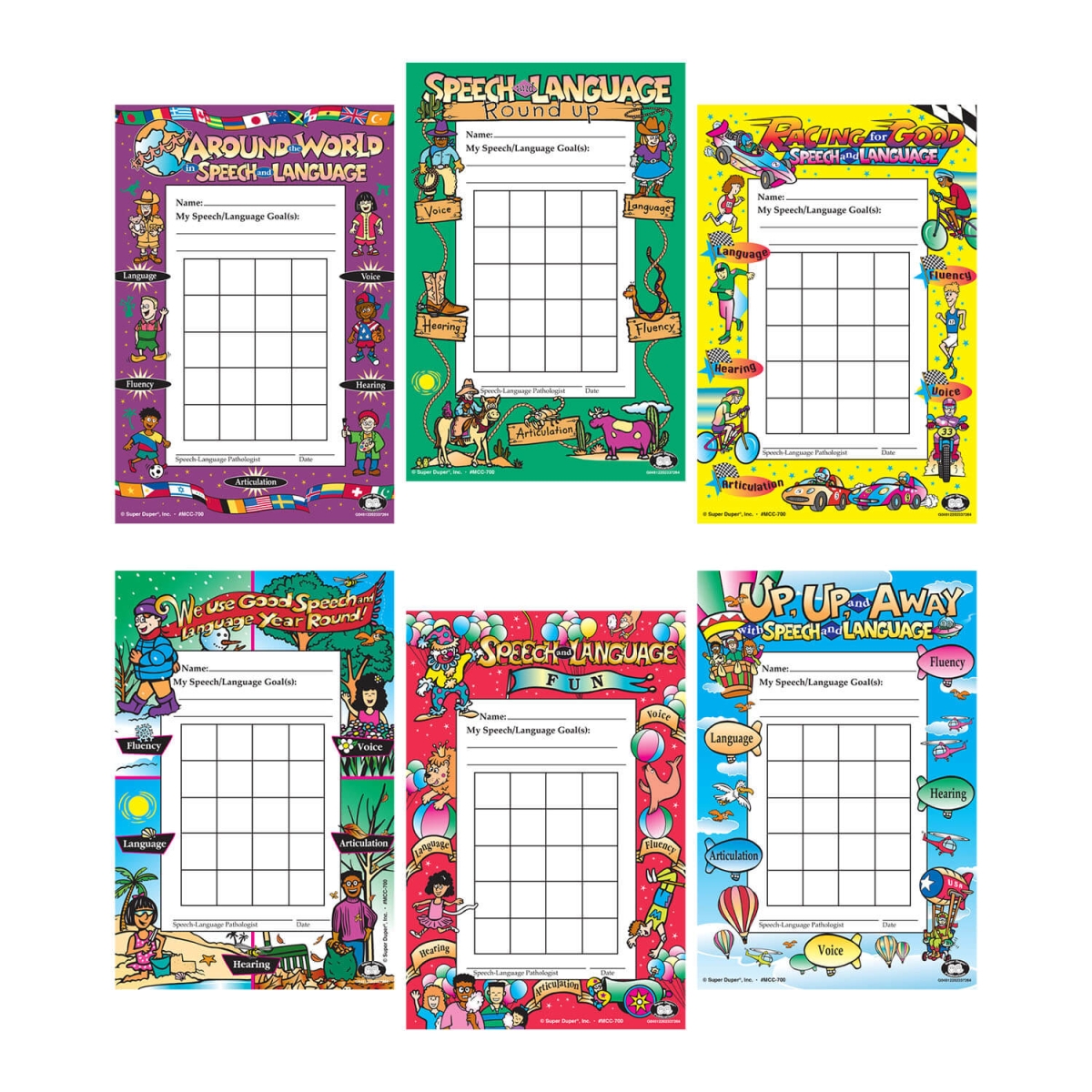Mini Speech Language Incentive Charts Mini Speech Language Incentive Charts