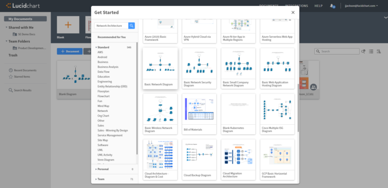 Network Diagram Template For Excel Lucidchart