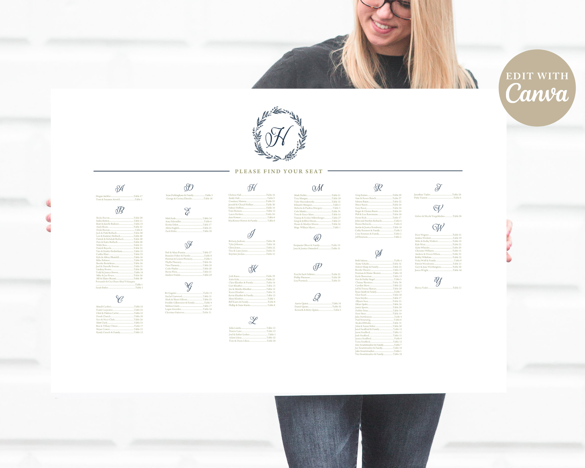 New Editable Seating Charts On Etsy Ivory House Creative New Editable Seating Charts On Etsy Ivory House Creative