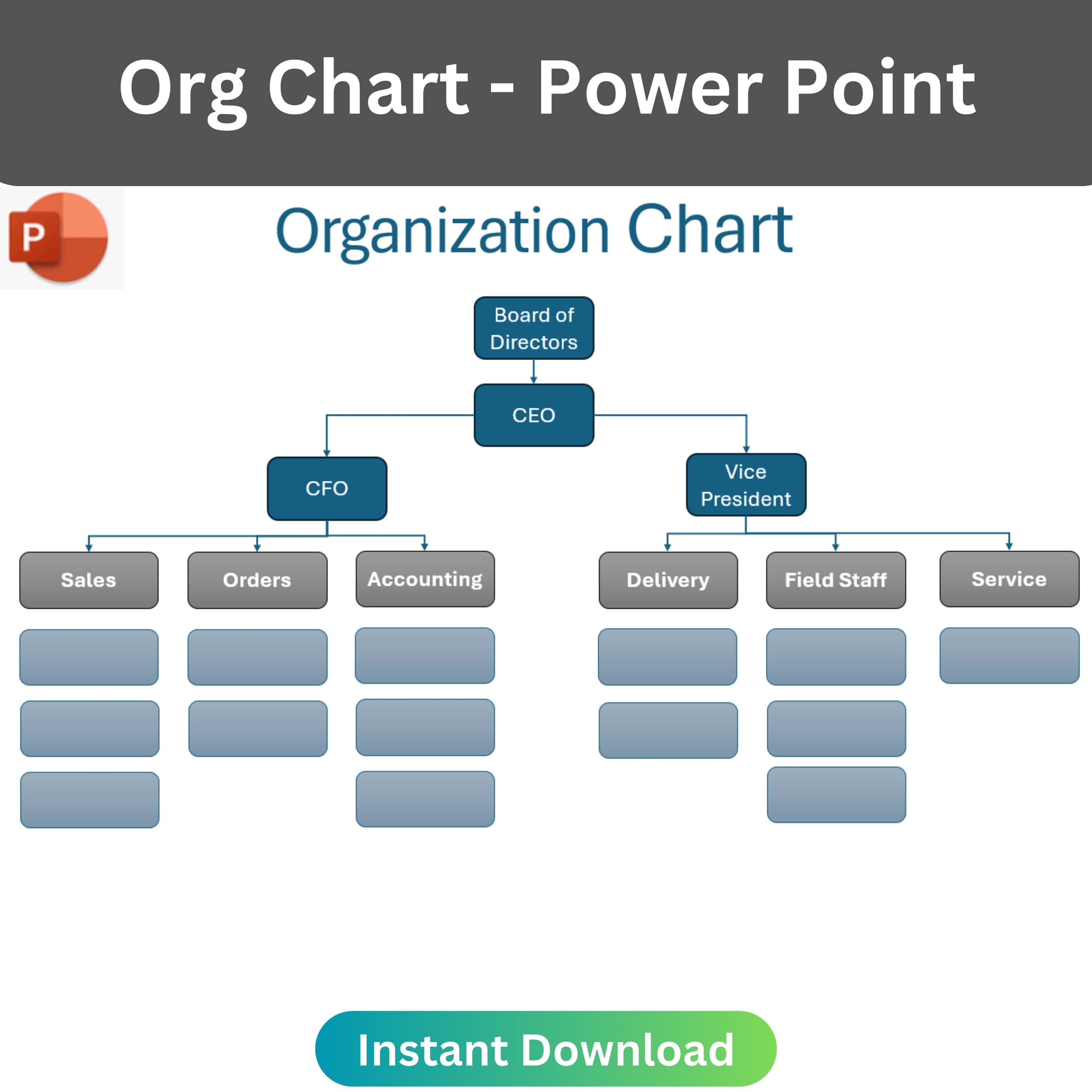Org Chart Power Point Organizational Chart Business Plan 